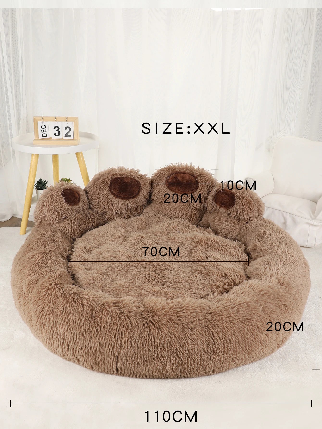 FluffyNest Plush Bed
